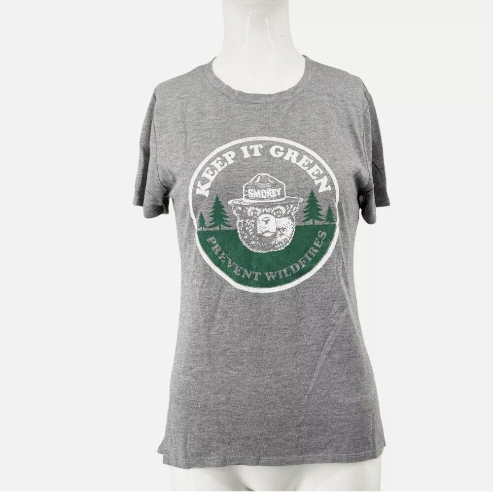 Smokey The Bear Official Keep It Green Prevent Wildfires T-Shirt XS Jerry‎ Leigh